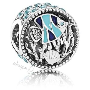 EUC Pandora 792075ENMX Sterling Silver Ocean Life Fish Animal Charm